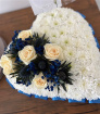 Hearts | View All Funeral Flowers | Blue Heart