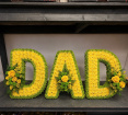Letters | View All Funeral Flowers | DAD Tribute yellow & green