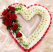 Hearts | View All Funeral Flowers | Open Massed Heart