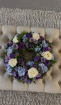 View All Funeral Flowers | Wreath Rings | Blue & purple ring
