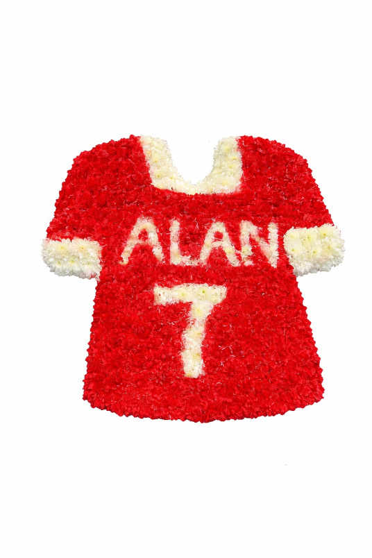 Funeral flowers | Football Shirt Tribute