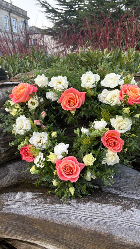 Farewell Flower Tributes | Heart wreath funeral tribute