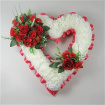 Farewell Flower Tributes | Heart wreath funeral tribute