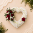 Funeral Flowers | Traditional Open Heart
