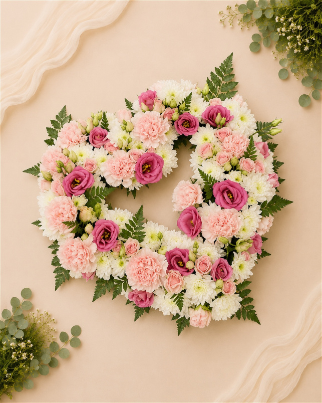 Funeral Flowers | Loose Flower Open Heart