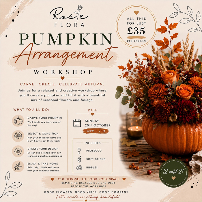 Events | Pumpkin Arrangement Workshop - 25.10.2026
