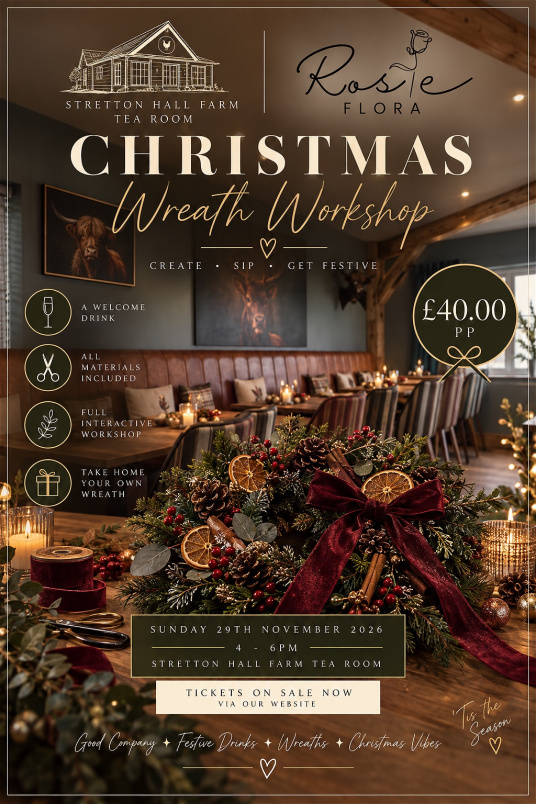 Workshops | Christmas Wreath Workshop - Stretton Hall Farm