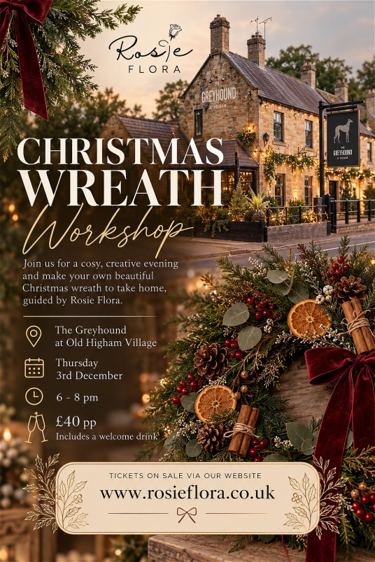 Workshops | Christmas Wreath Making - The Greyhound @ Higham