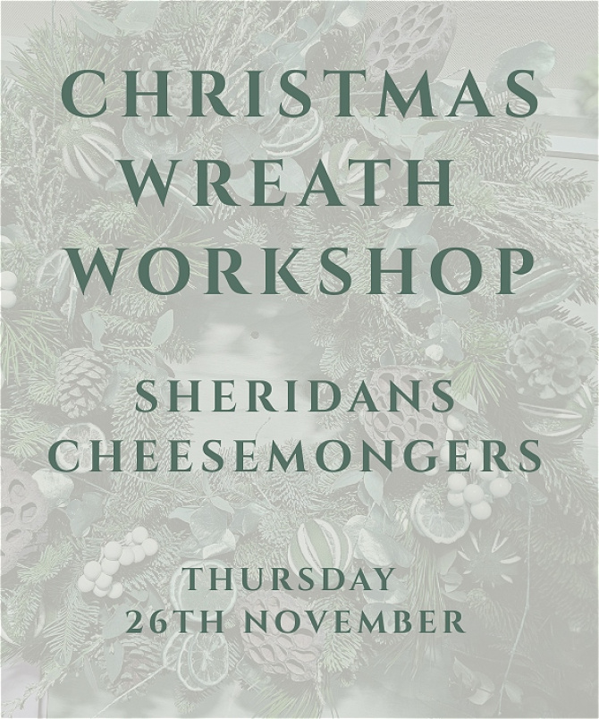 Workshops | Sheridans Cheesemongers - Thursday 26th November - 7pm