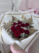 RED ROSE’S | Red roses, gyp and leather leaf