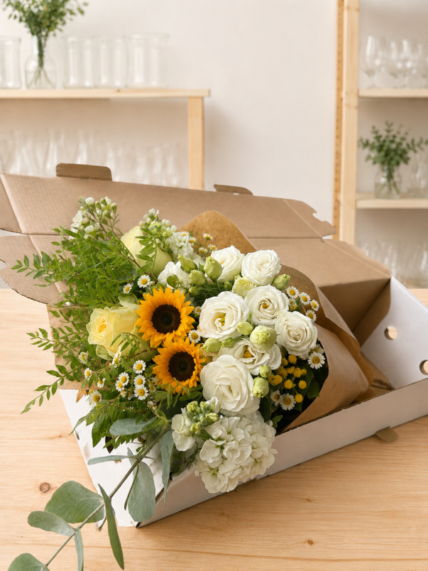 Arrange at Home Flowers | Buttercup Blooms DIY Flower Box