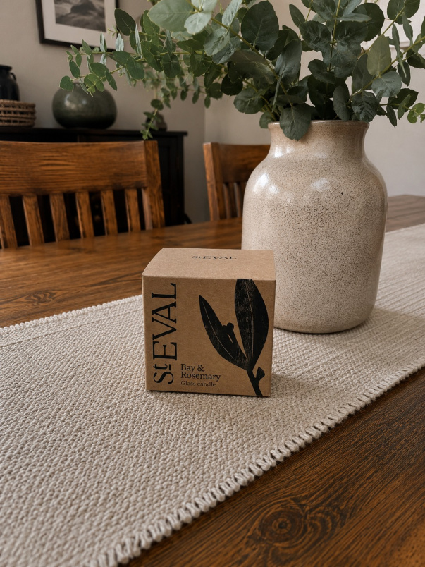 Candles and Diffusers | Bay and Rosemary Glass Candle