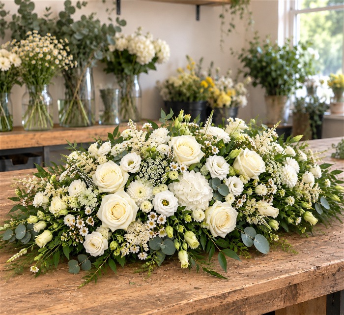 Funeral Flowers | Eternal Grace Casket Spray