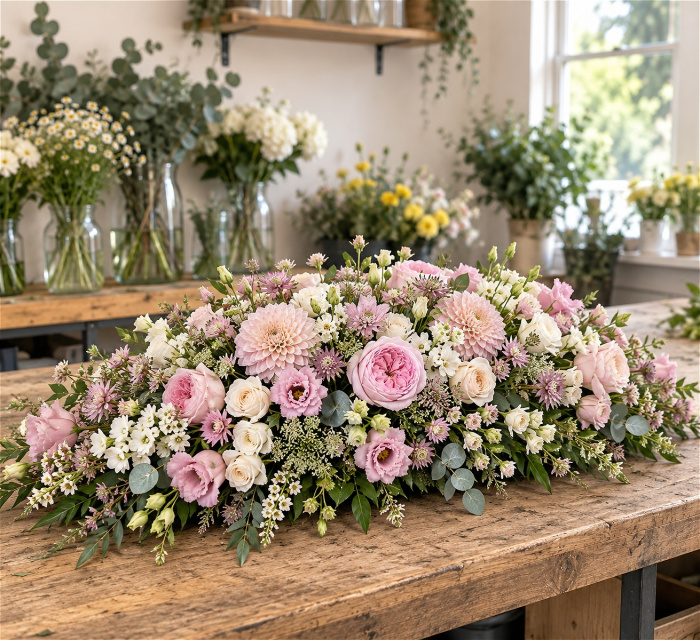 Funeral Flowers | Sweet Remembrance Casket Spray