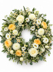 Funeral Flowers | Buttercup Blooms Loose Wreath