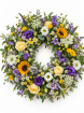 Funeral Flowers | Summer Meadow Loose Wreath