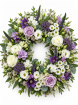 Funeral Flowers | Lilac Serenity Loose Wreath