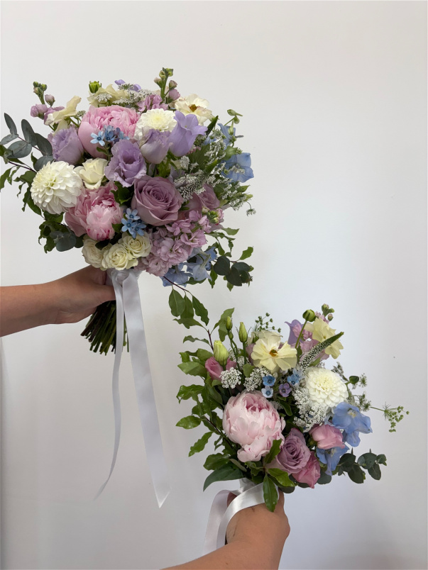 Wedding Flowers | Vintage Pastels Bridal Bouquet