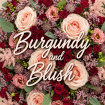 Wedding Flowers | Burgundy and Blush Bridal Bouquet