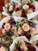 Wedding Flowers | Burgundy and Blush Bridal Bouquet