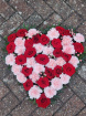 Funeral & Sympathy Flowers | Heart – Mixed Flowers