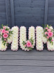 Funeral & Sympathy Flowers | White Based Letter Tribute