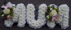 Funeral Flowers | Letters (MUM)