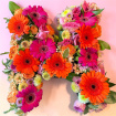 Funeral Flowers | Mixed flower letter