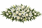 Funeral Flowers | Double ended casket spray tribute