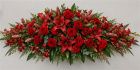 Funeral Flowers | Double ended casket spray tribute