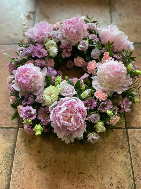 Wreaths  | Pink Peony ~ Floral Wreath