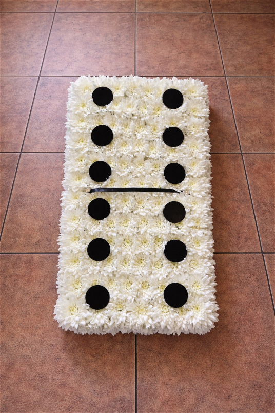 Bespoke funeral tributes | Domino Piece ~ Sympathy Tribute