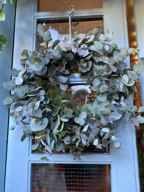 Dried Floral Wreaths ~ Dried Flower Designs | Fresh Eucalyptus ~ Door Wreath