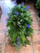 Sympathy Sprays | Woodland Blue Sympathy Spray ~ With Camomile & Delphinium