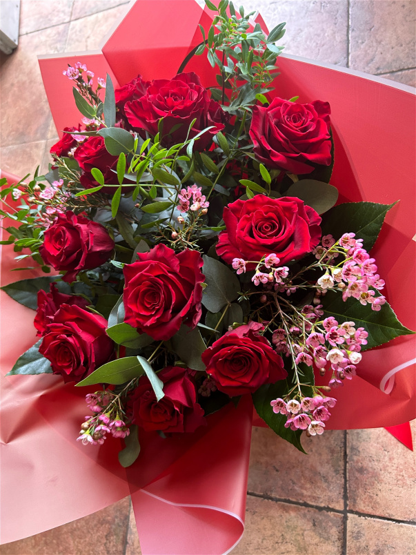 All Rose Hand-Ties | Pure Love ~ Red Rose Boxed Hand-Tie
