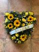 Hearts  | Sold Heart ~ With Sunflowers And Yellow Roses