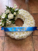 Wreaths  | Classic Massed Wreath ~ With White Spray