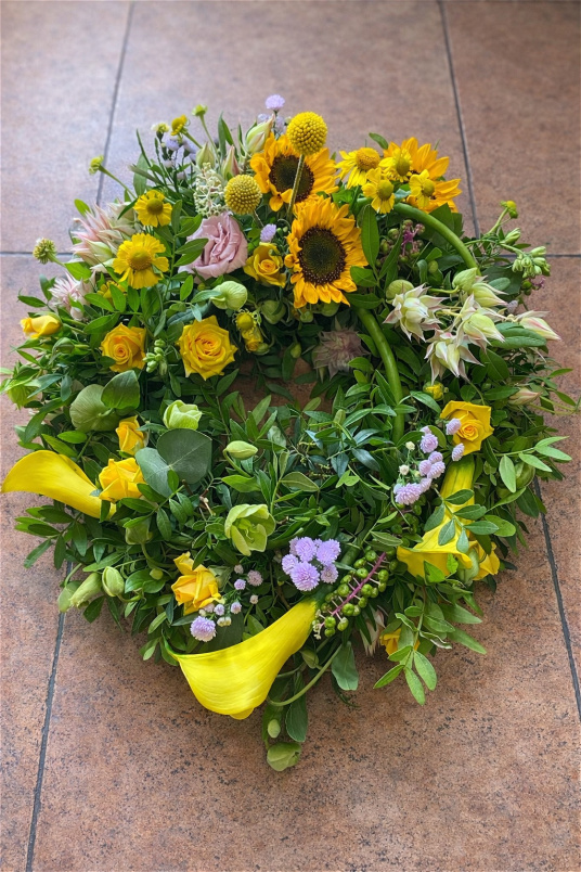 Wreaths  | Modern calla lily Garden wreath