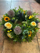 Wreaths  | Mixed Garden Wreath ~ With Alliums And Yellow Buttercup Roses