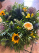 Wreaths  | Mixed Garden Wreath ~ With Alliums And Yellow Buttercup Roses