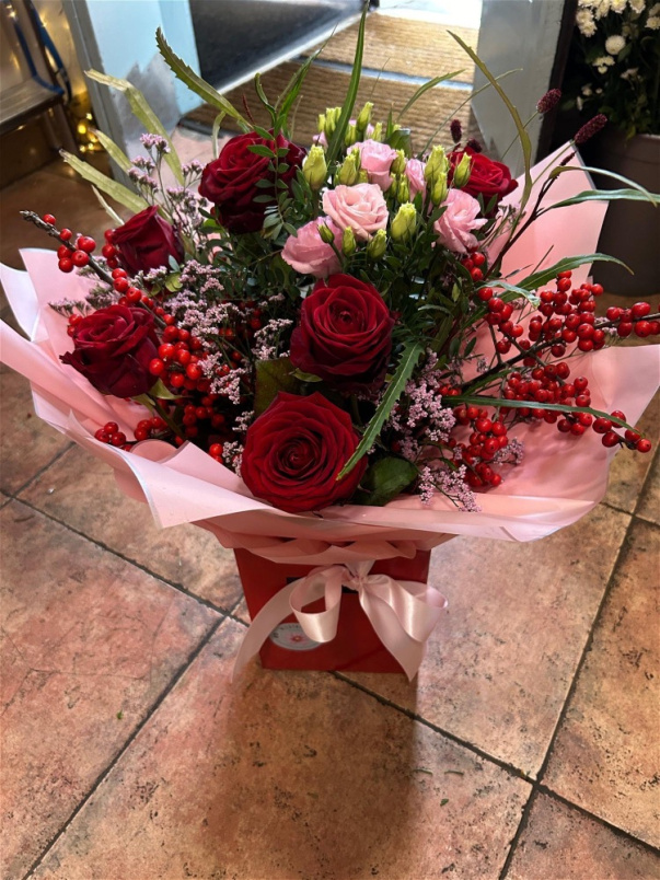 Christmas 2025 | Red Christmas Bobble ~ Hand-Tie