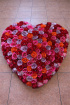 Bespoke funeral tributes | Rainbow Rose ~ Heart