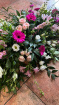 Sympathy Sprays | Cerise Pink  Gerbera ~ Garden Spray
