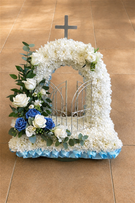 Bespoke funeral tributes | Gates of Heaven ~ sympathy Tribute