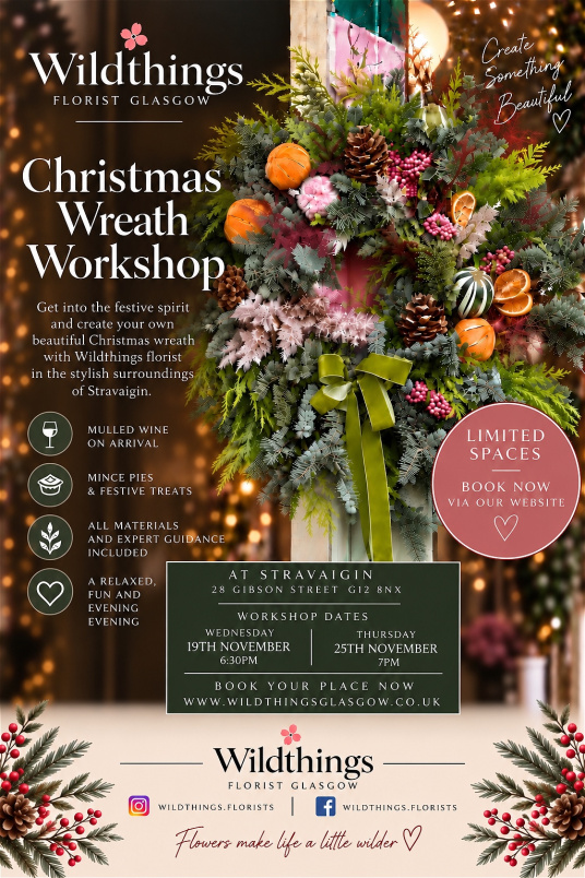 Luxury Christmas Wreath Making Workshop | Luxury Christmas Wreath Making Workshop ~ Thursday 19th November - 7.30pm