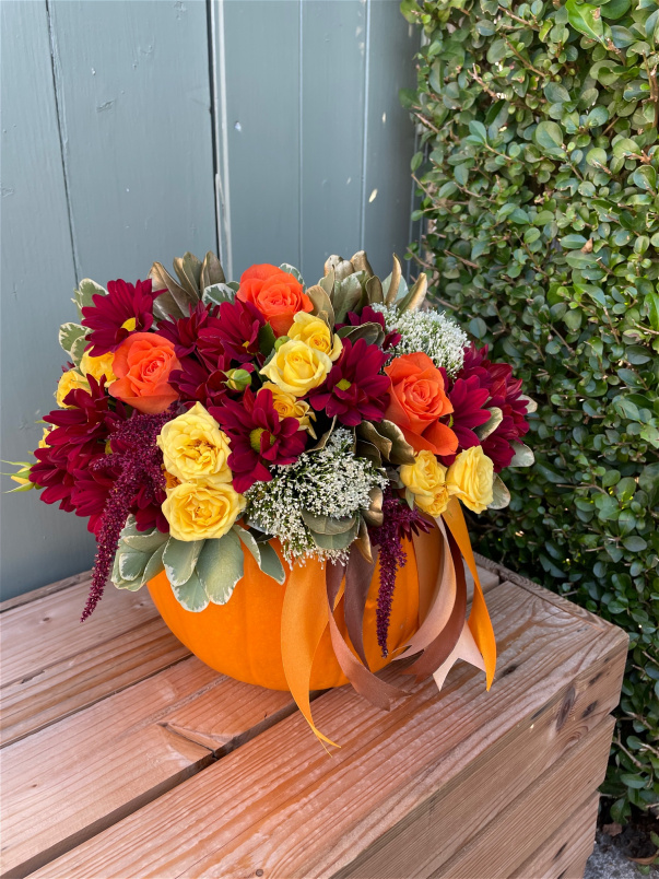 Flower Pumpkins | Flower Pumpkin Arrangement