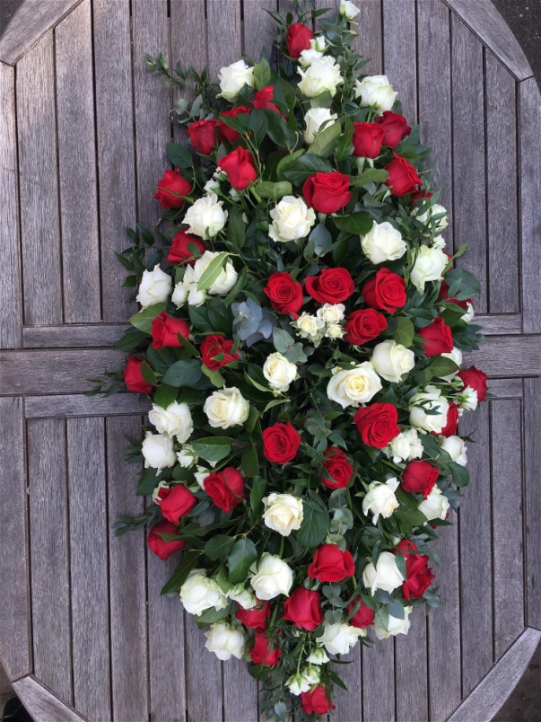 Funeral Flowers | Rose Casket Spray