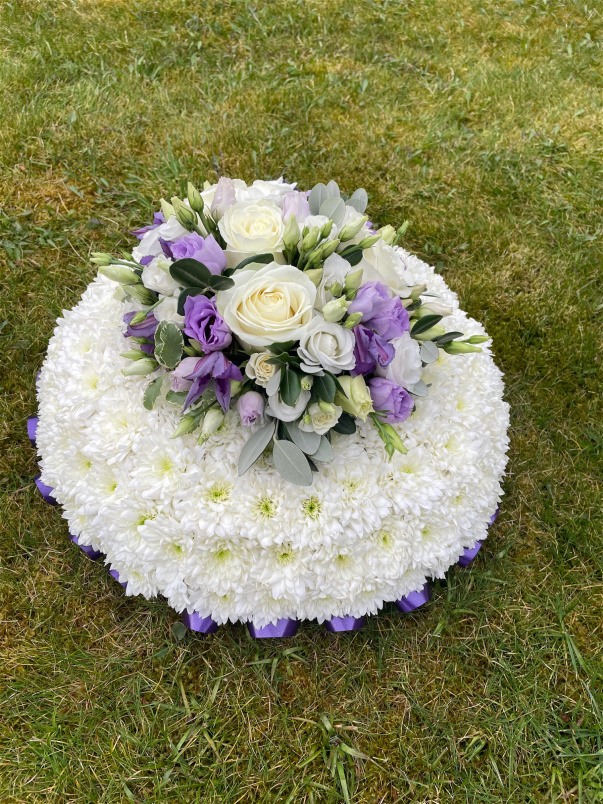 Funeral Flowers | White Based Posy