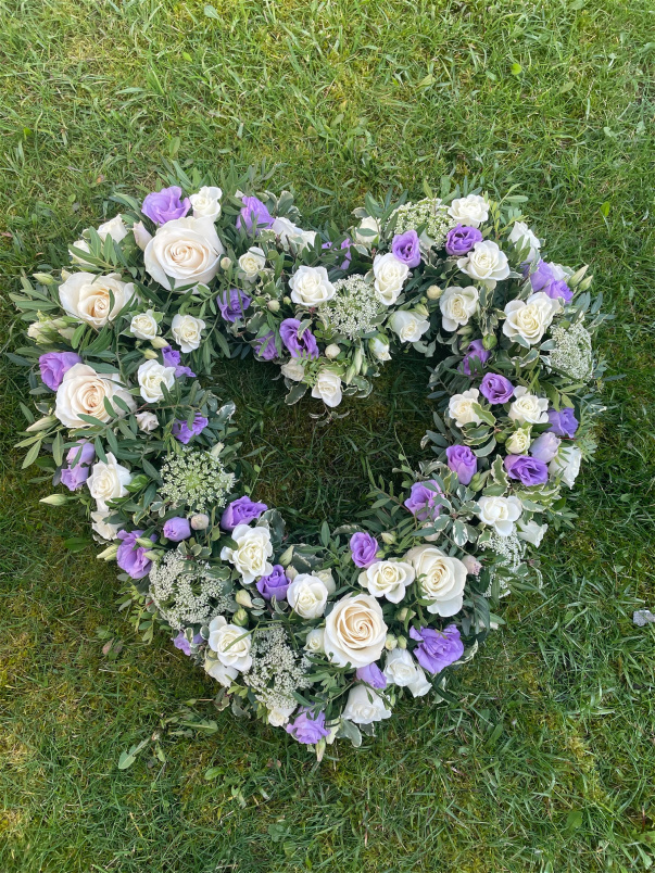 Funeral Flowers | Mixed Flower Open Heart