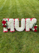 Funeral Flowers | White Based Letter Tributes